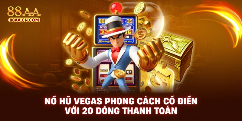 Nổ hũ Vegas phong cách cổ điển với 20 dòng thanh toán